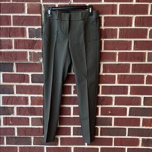 Elegant Dark Olive Cropped Pants